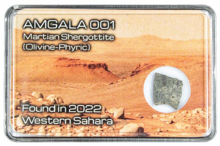 Martian Shergottite Meteorite Slice - Amgala #288307